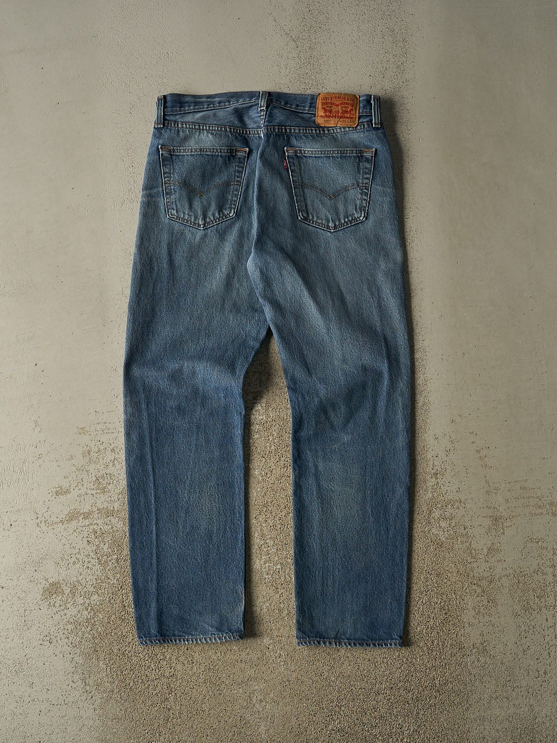 Vintage Y2K Dark Wash Levi's 501 Jeans (34x31)