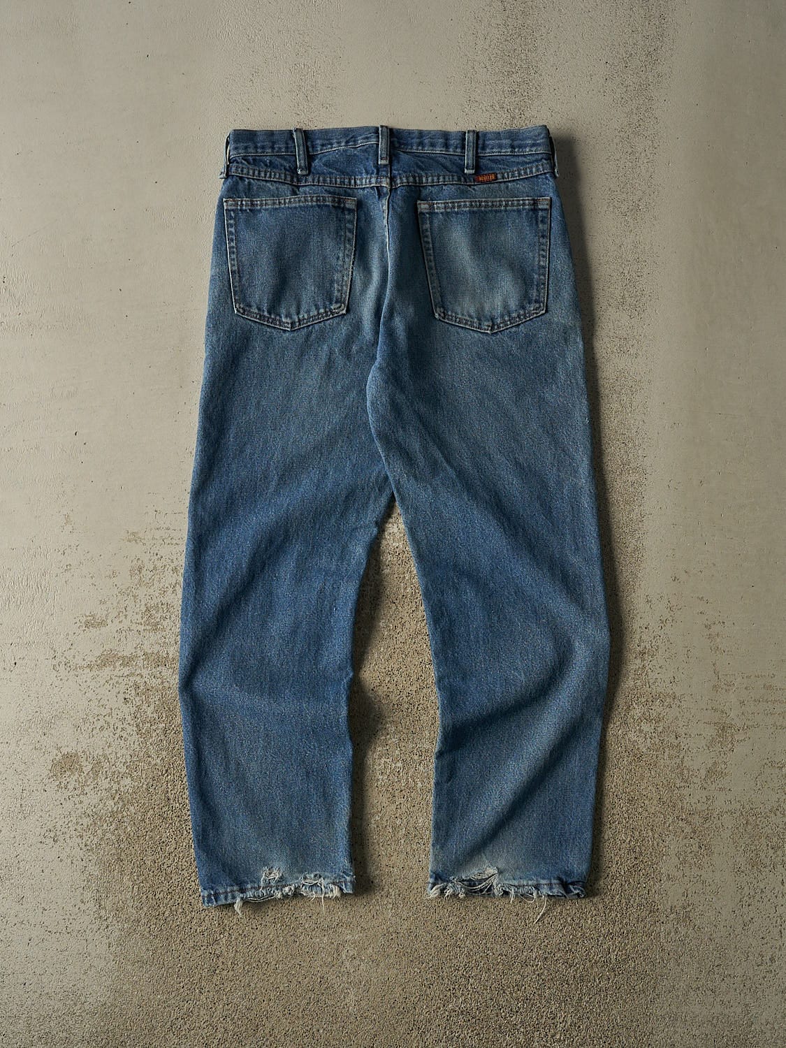 Vintage 90s Mid Wash Rustler Jeans (33x29)