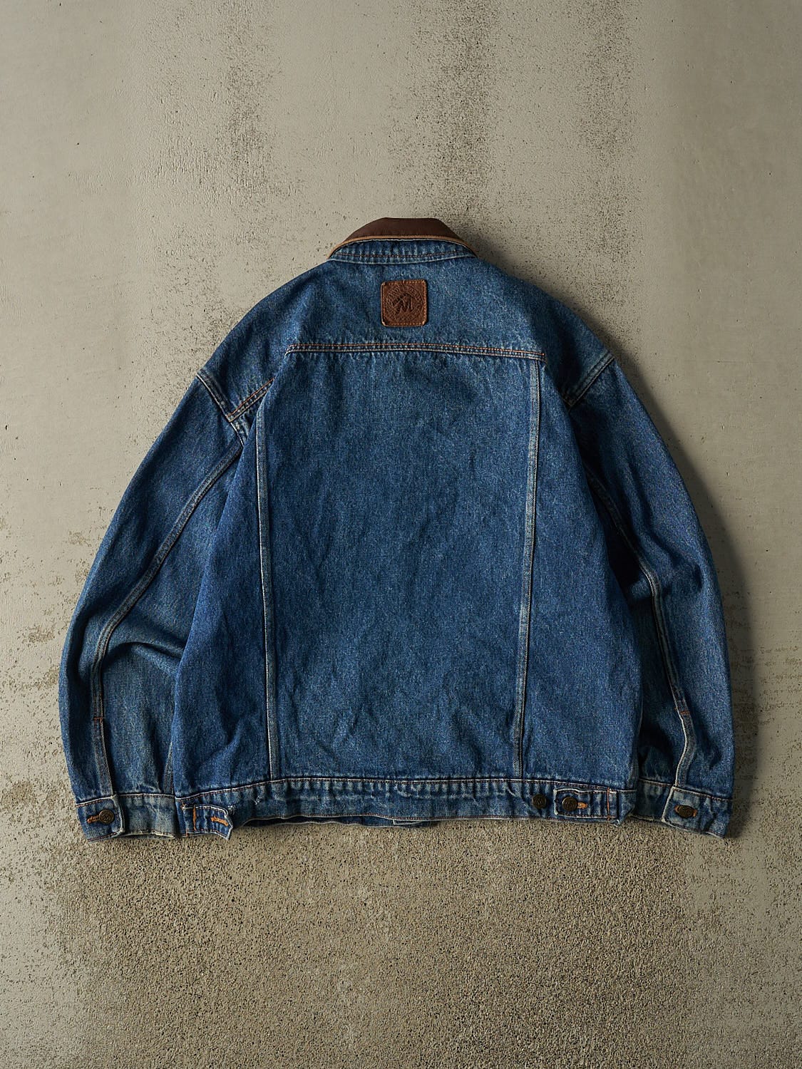 Vintage 90s Dark Wash Marlboro Denim Jacket (M/L)
