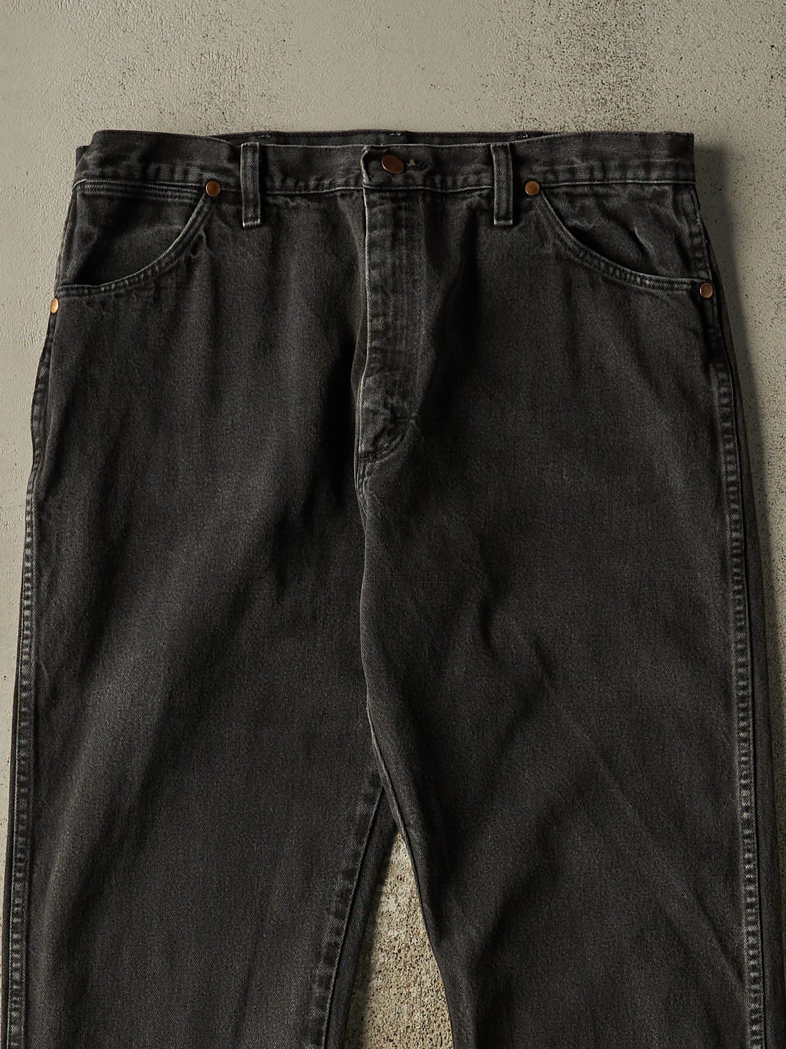 Vintage 90s Faded Black Wrangler Denim Pants (35x33)