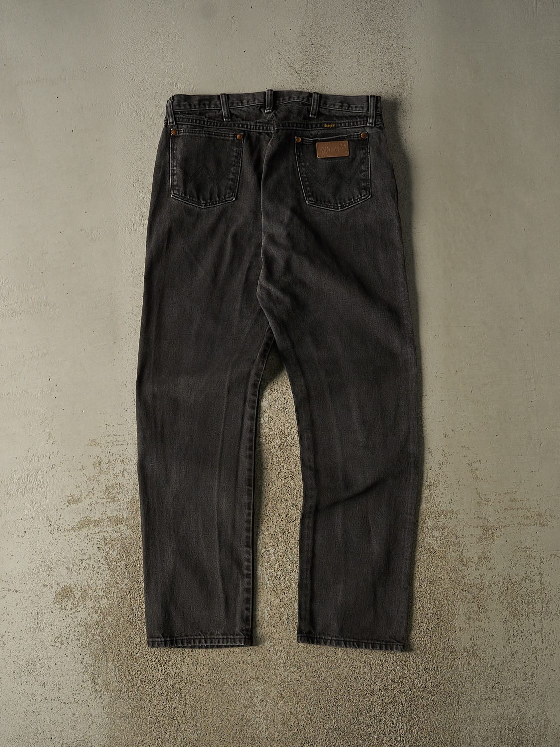 Vintage 90s Faded Black Wrangler Denim Pants (35x33)