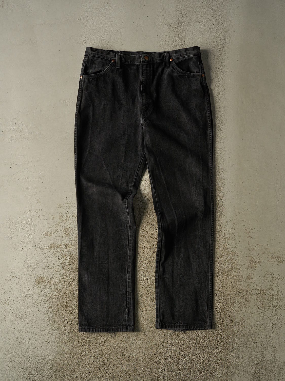 Vintage 90s Black Wrangler Denim Pants (37x33.5)