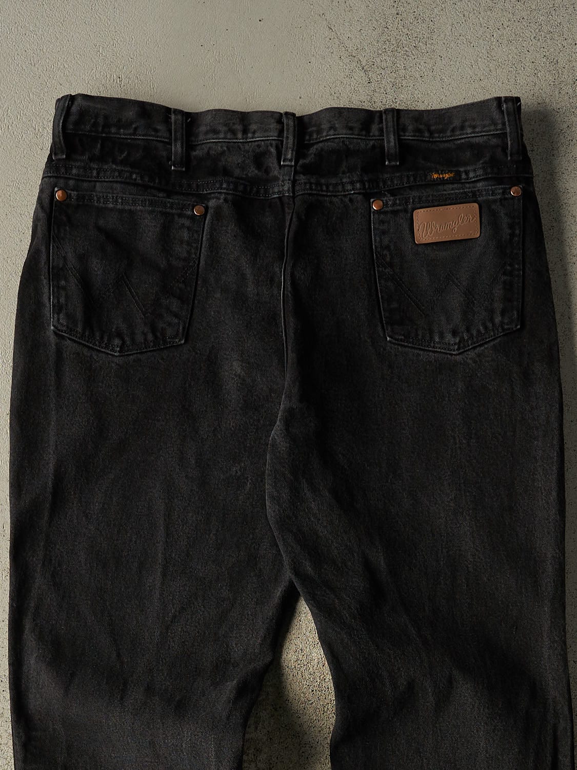 Vintage 90s Black Wrangler Denim Pants (37x33.5)