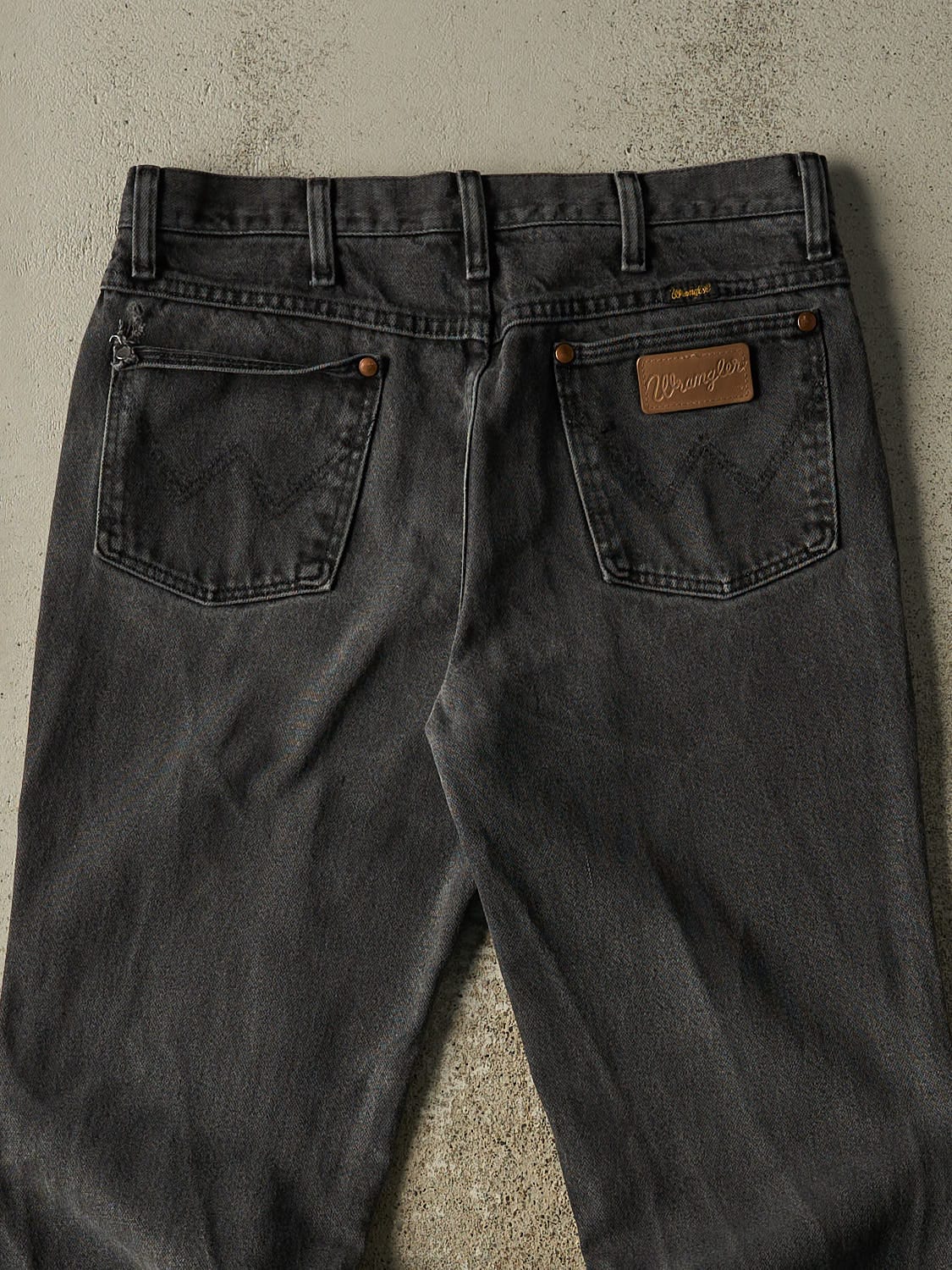 Vintage 90s Faded Black Wrangler Denim Pants (31x31)