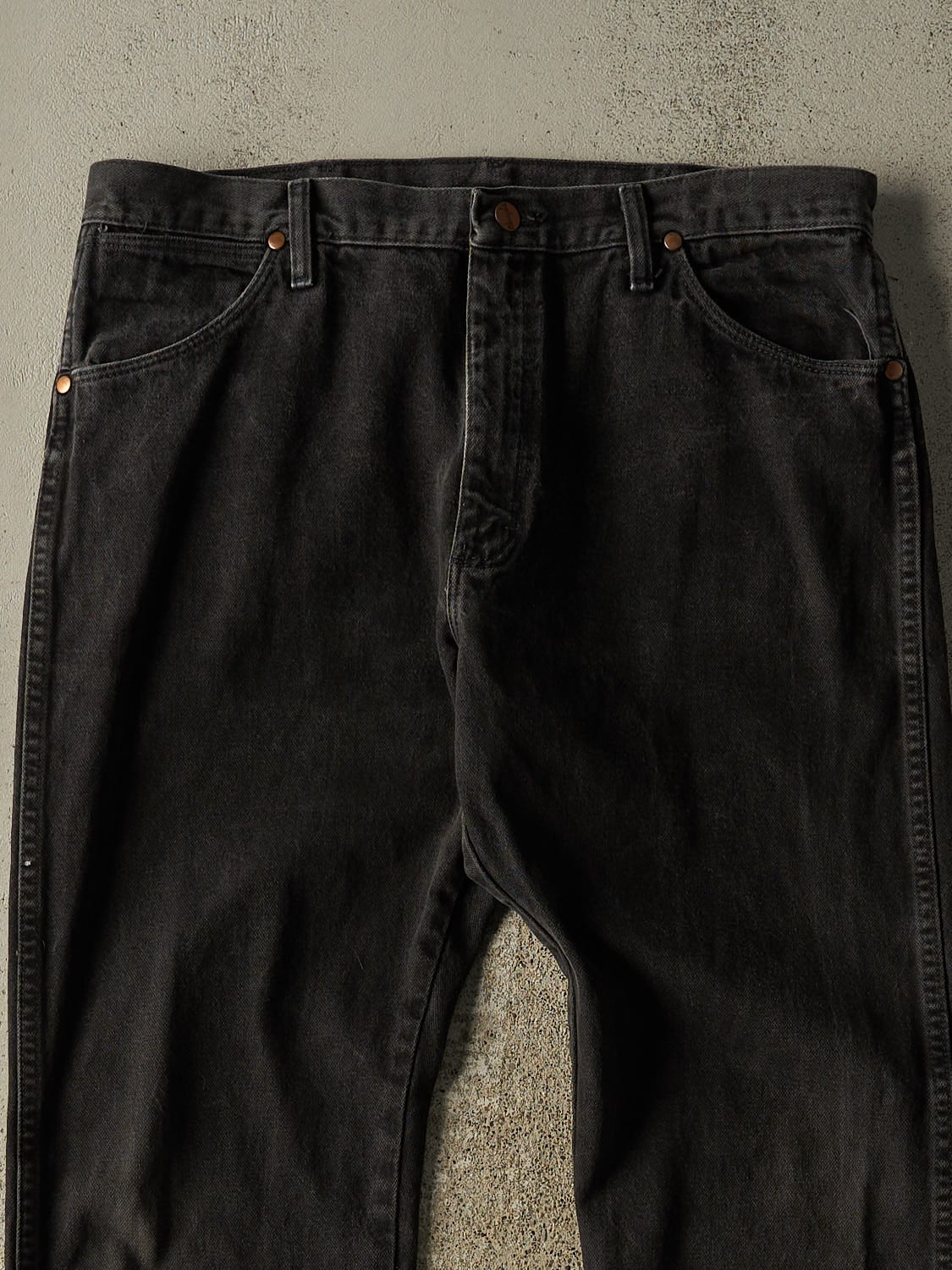 Vintage 90s Faded Black Wrangler Denim Pants (36x29.5)