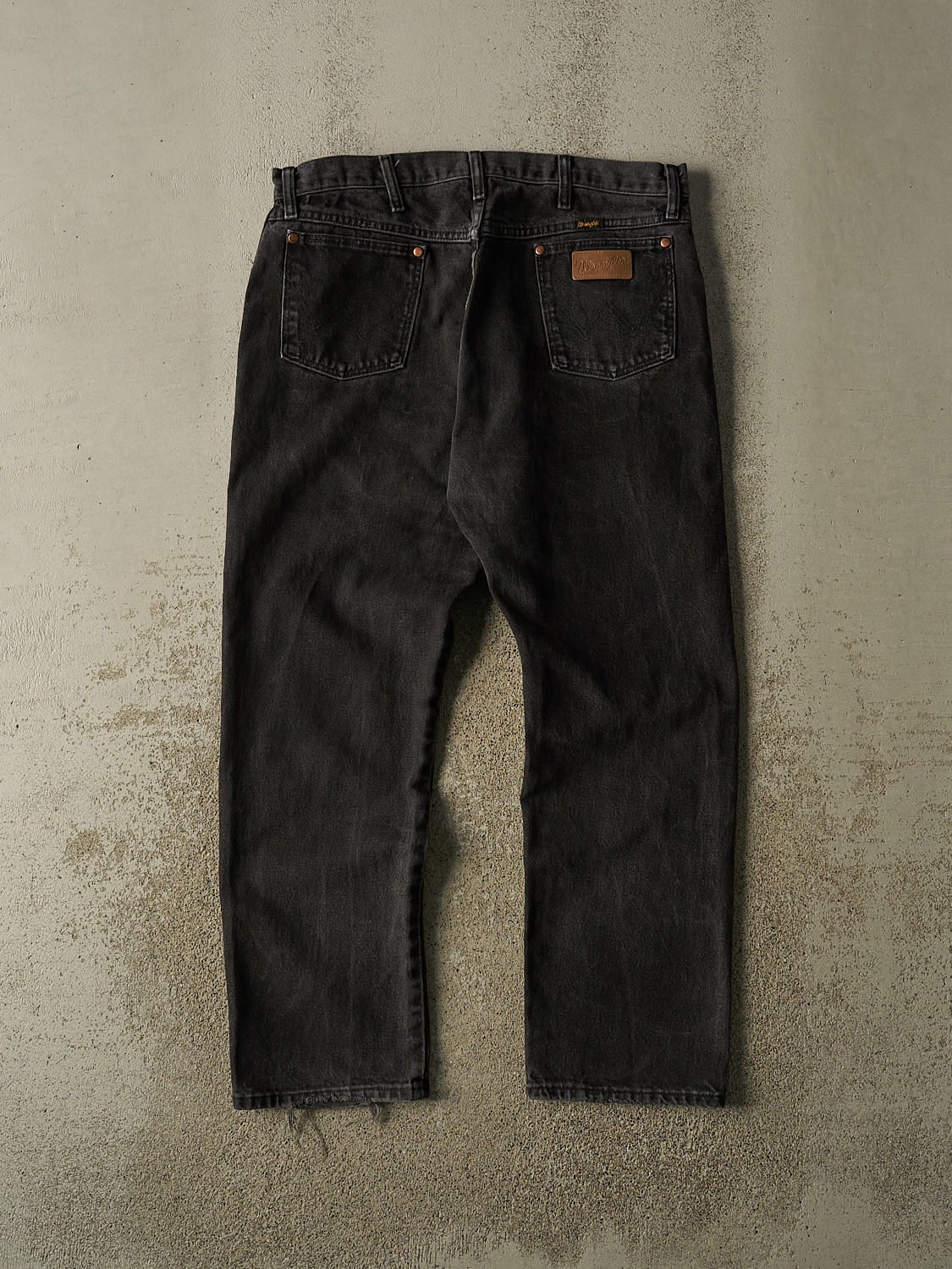 Vintage 90s Faded Black Wrangler Denim Pants (36x29.5)
