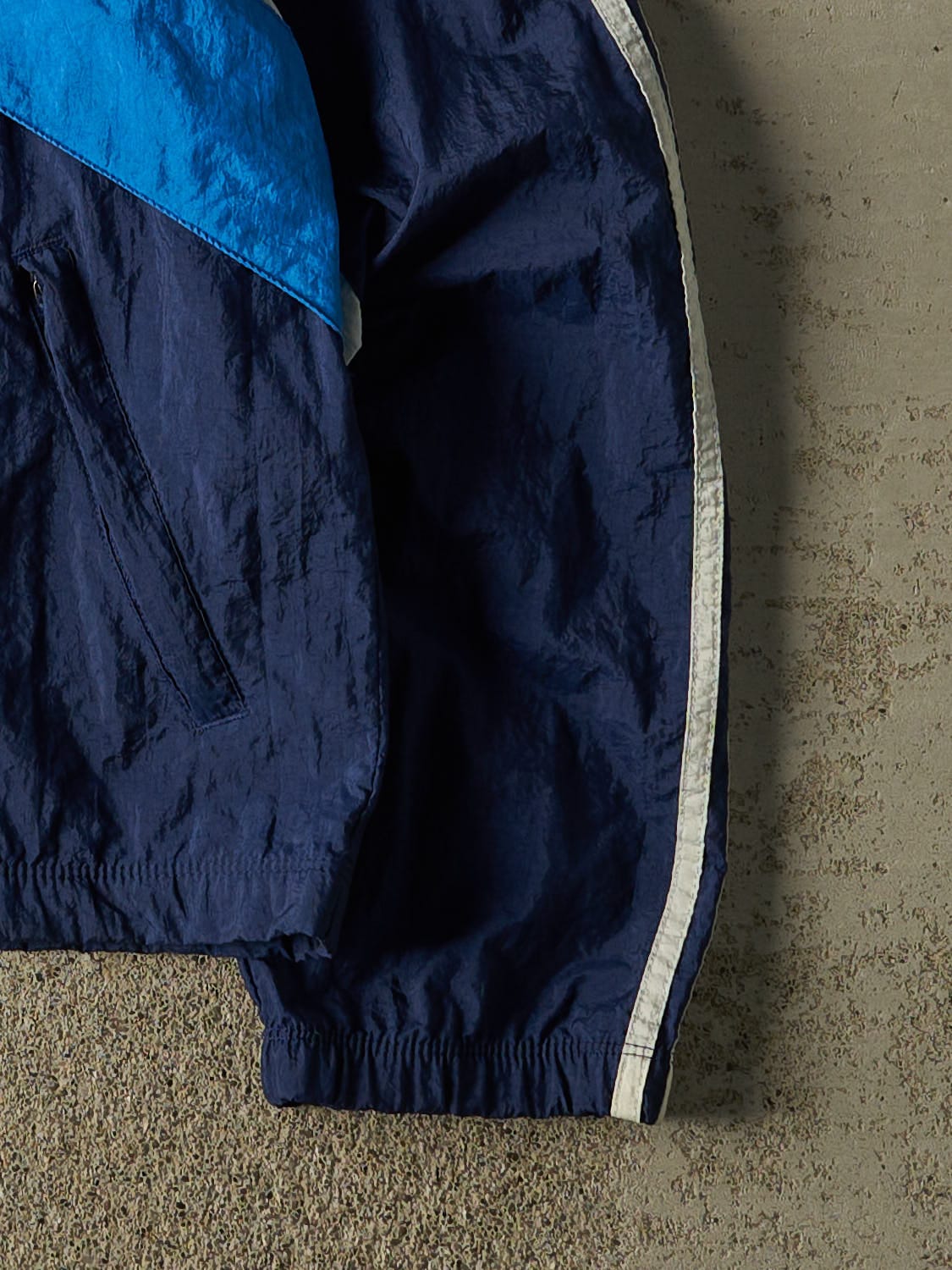 Vintage 90s Navy Blue Adidas Track Jacket (XS/S)