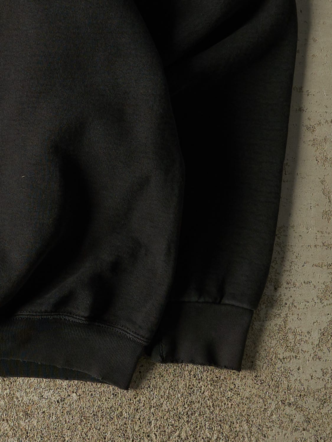 Vintage 90s Faded Black Hi Test Baseball Crewneck (L/XL)