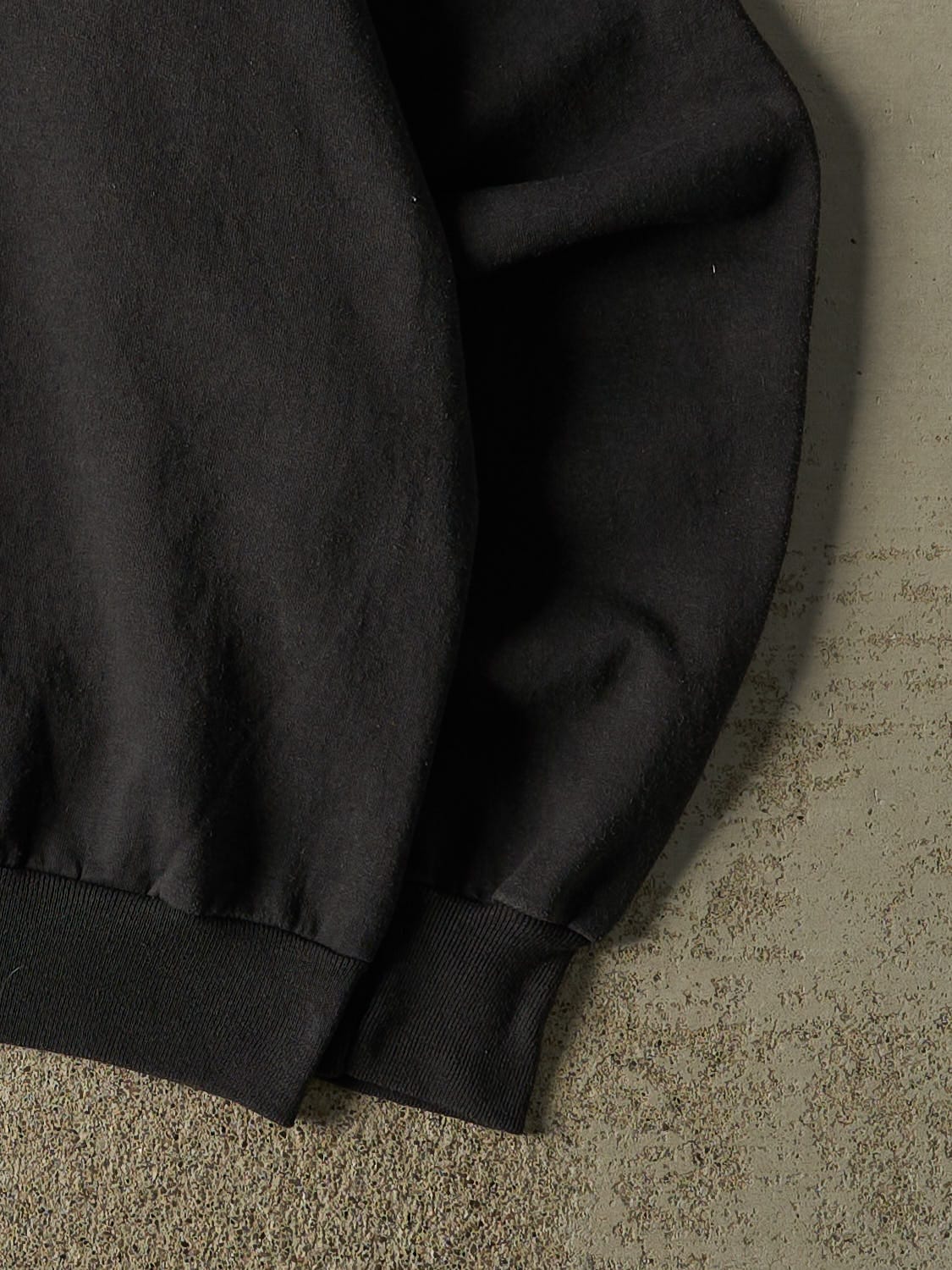 Vintage 90s Faded Black Blank Crewneck (XXL/XXXL)