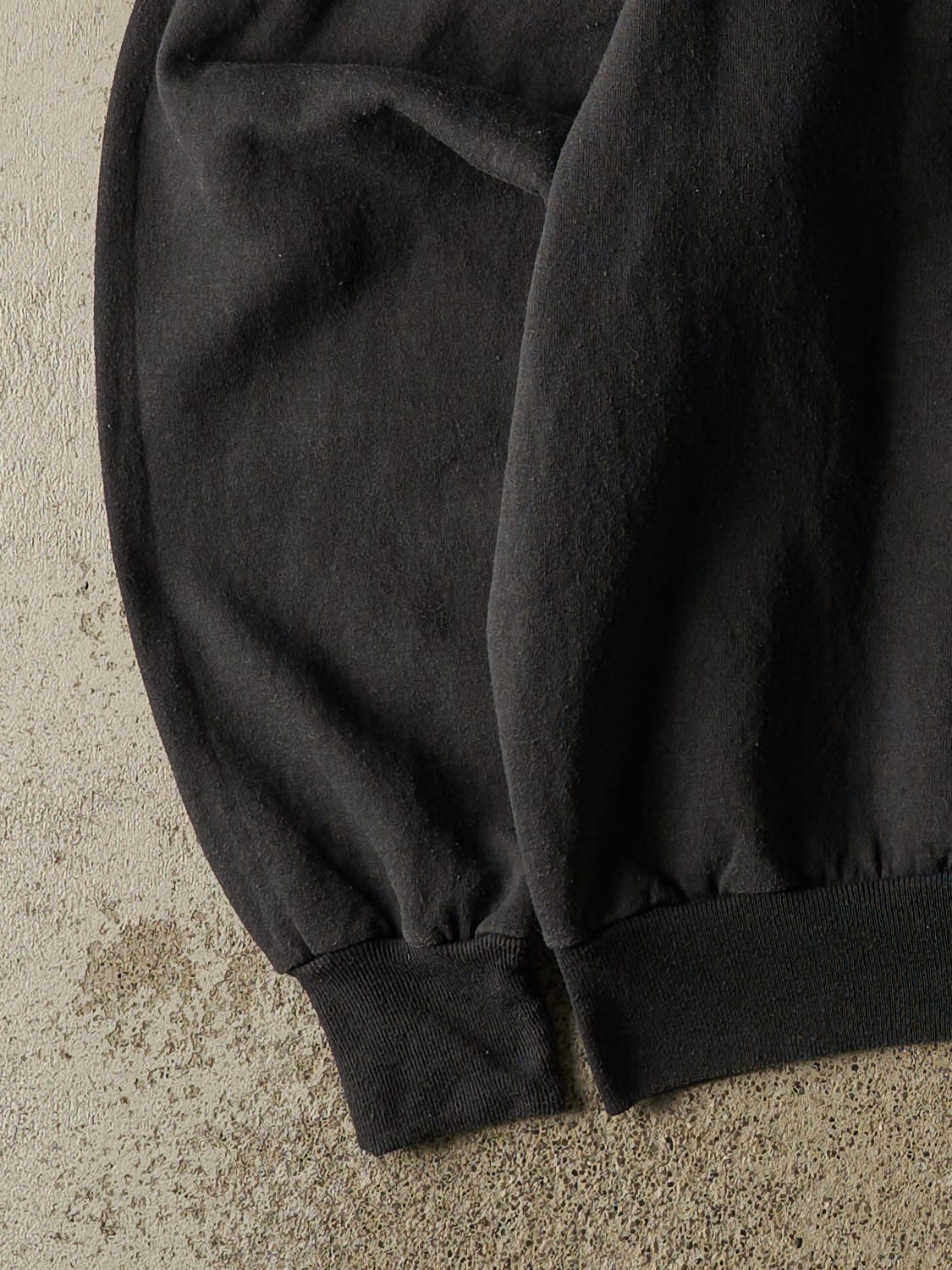 Vintage 90s Faded Black Blank Crewneck (XXL/XXXL)