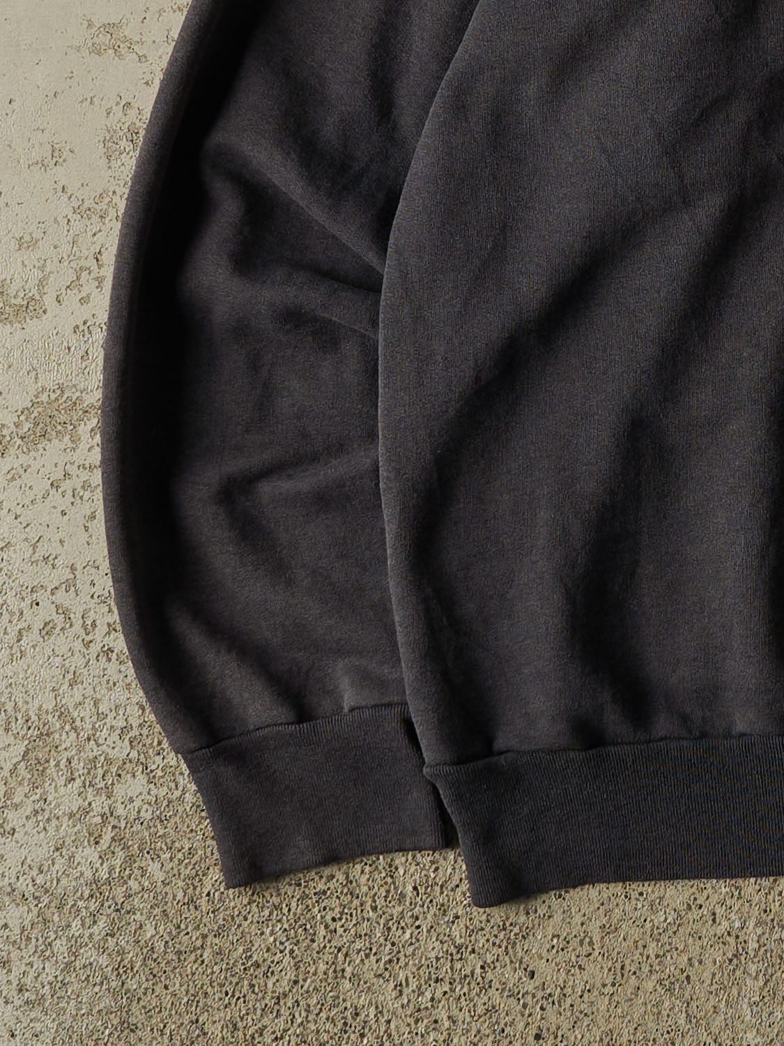 Vintage 90s Charcoal Grey Champion Logo Crewneck (L/XL)