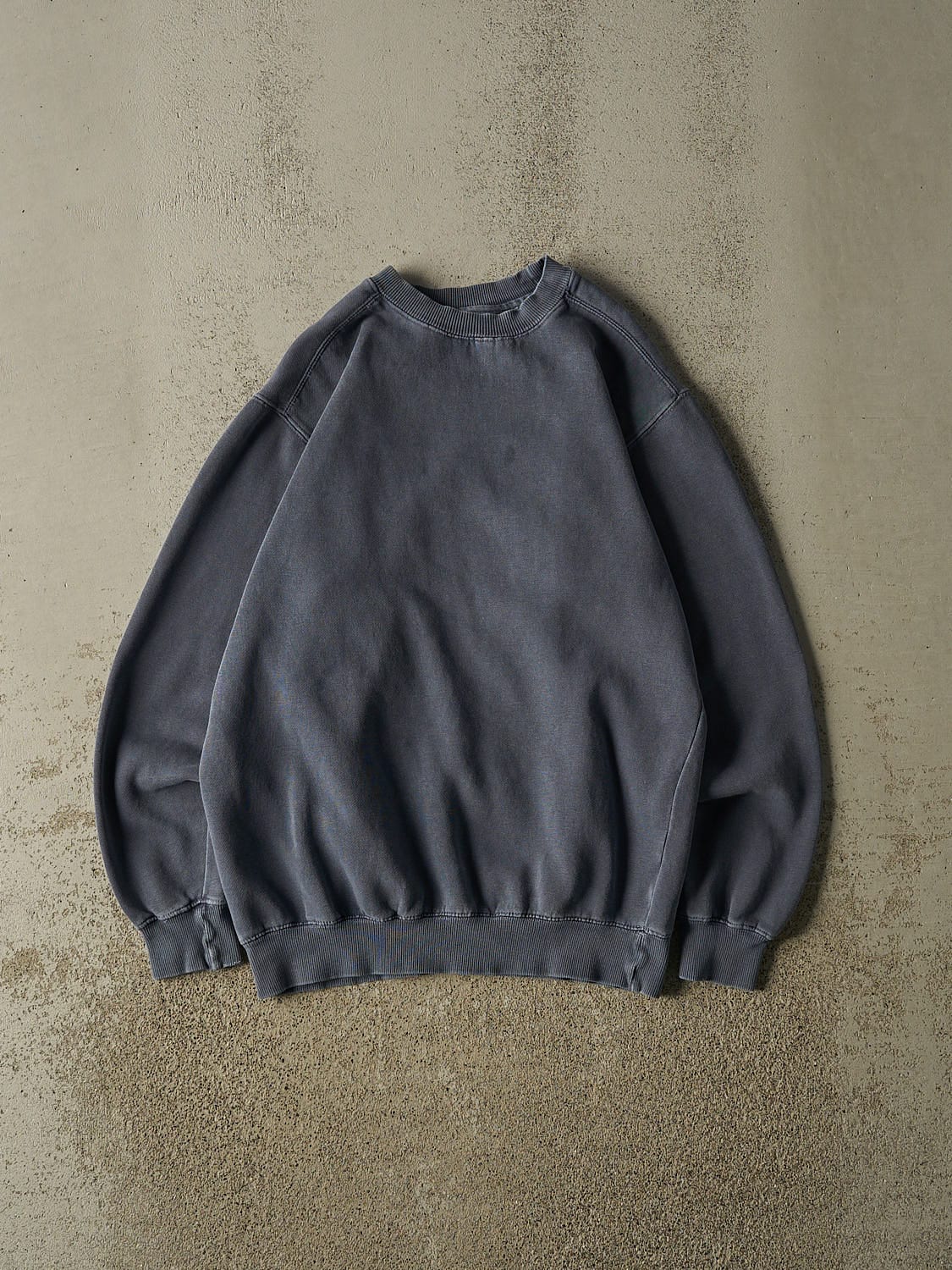 Vintage 90s Washed Blue Blank Crewneck (M)