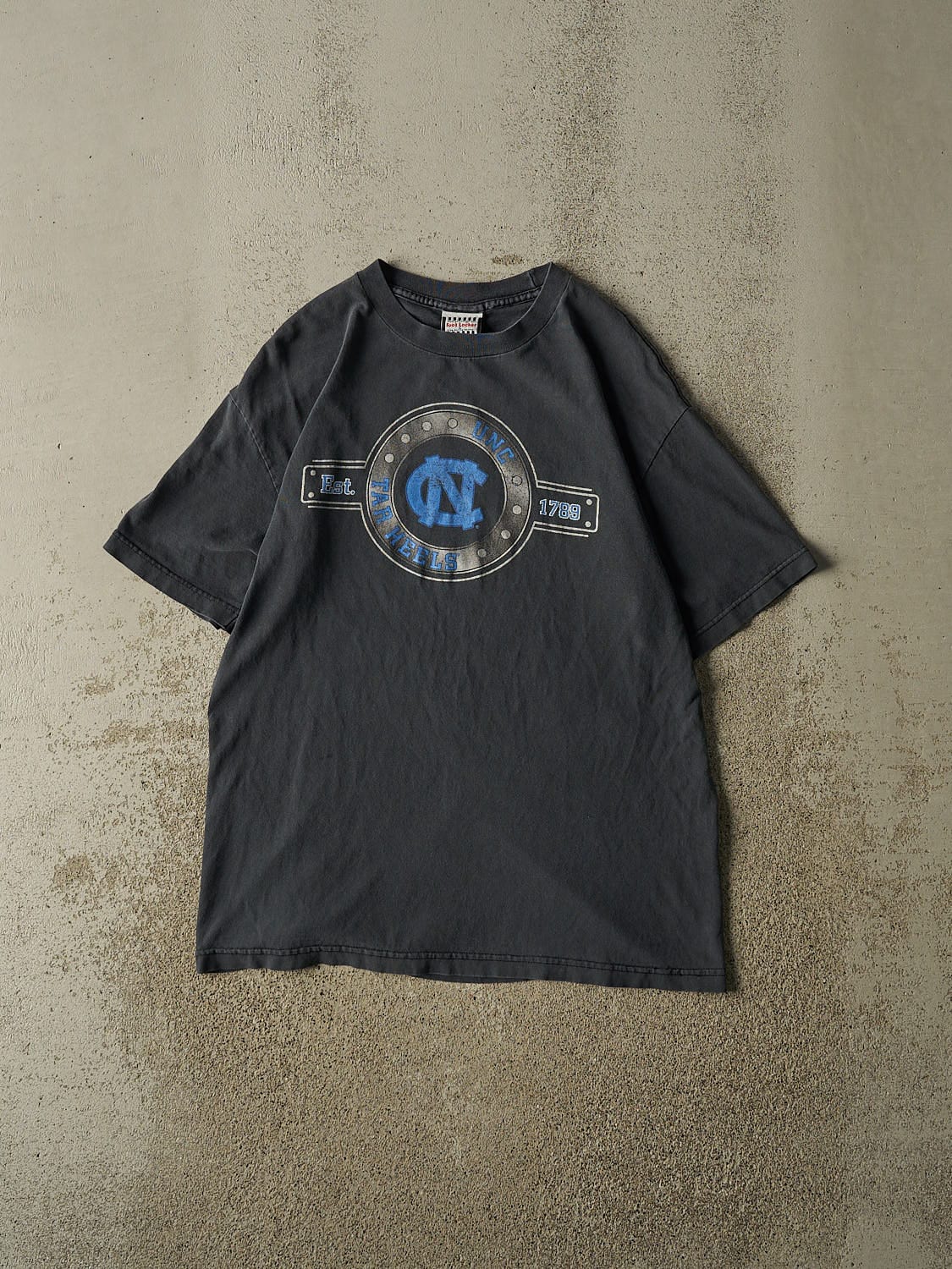Vintage 90s Faded Black University of North Carolina Tar Heels Tee (M/L)