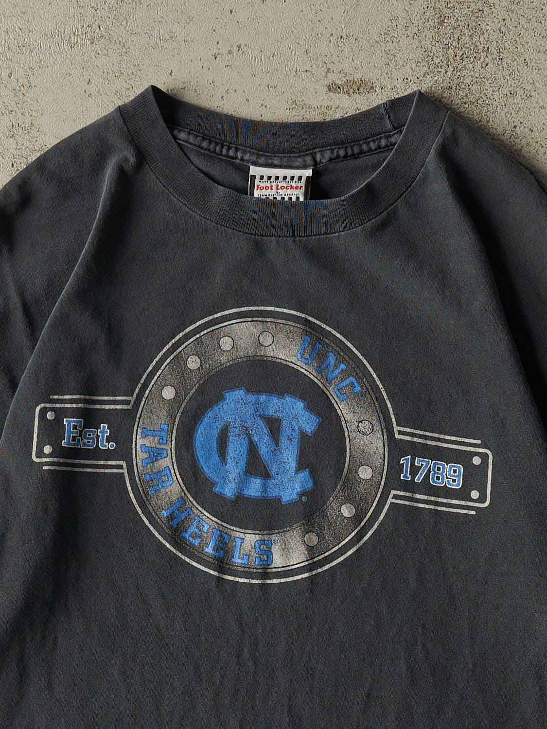 Vintage 90s Faded Black University of North Carolina Tar Heels Tee (M/L)