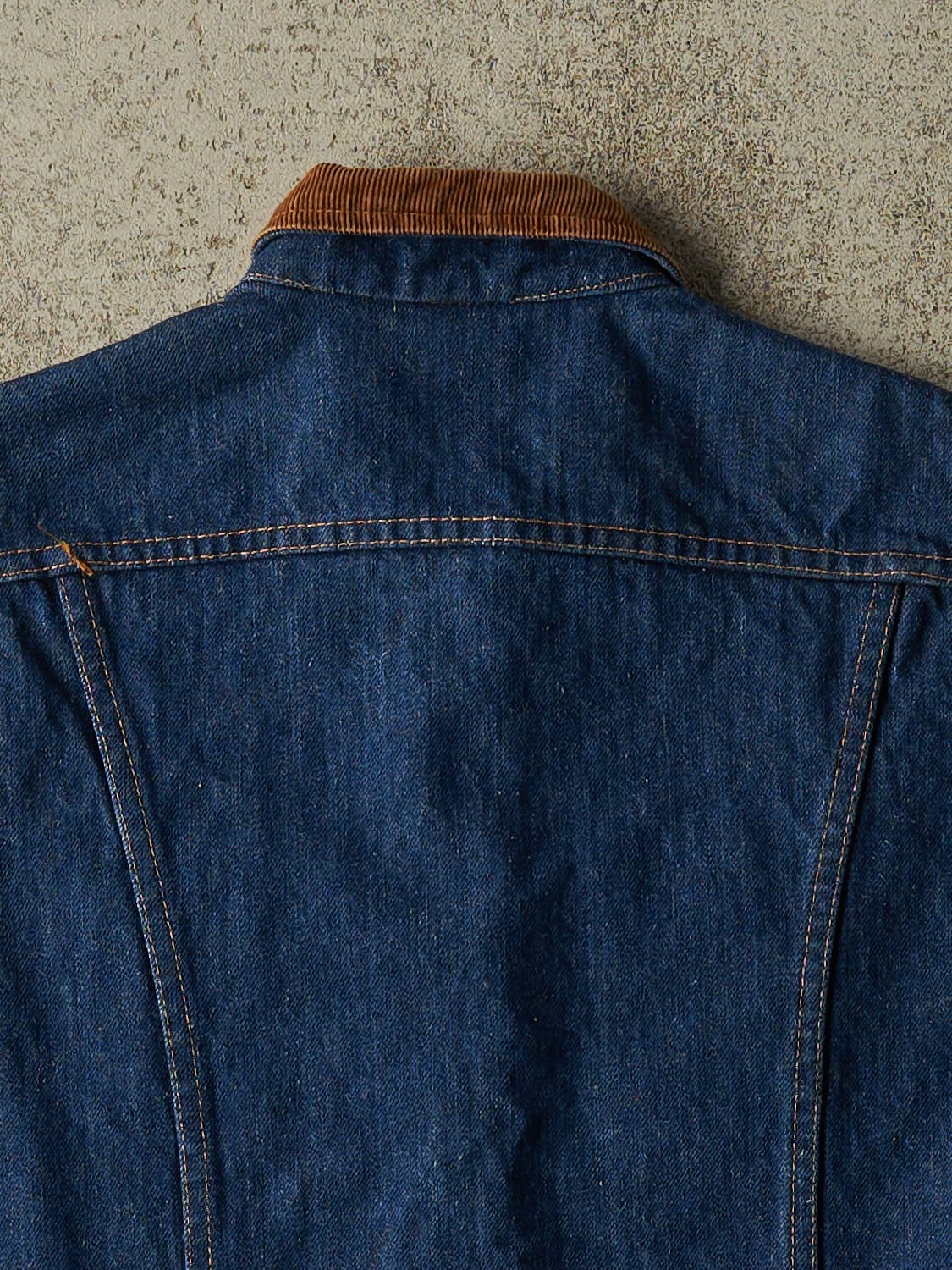 Vintage 80s Dark Wash Lee Denim Vest (XXS/XS)