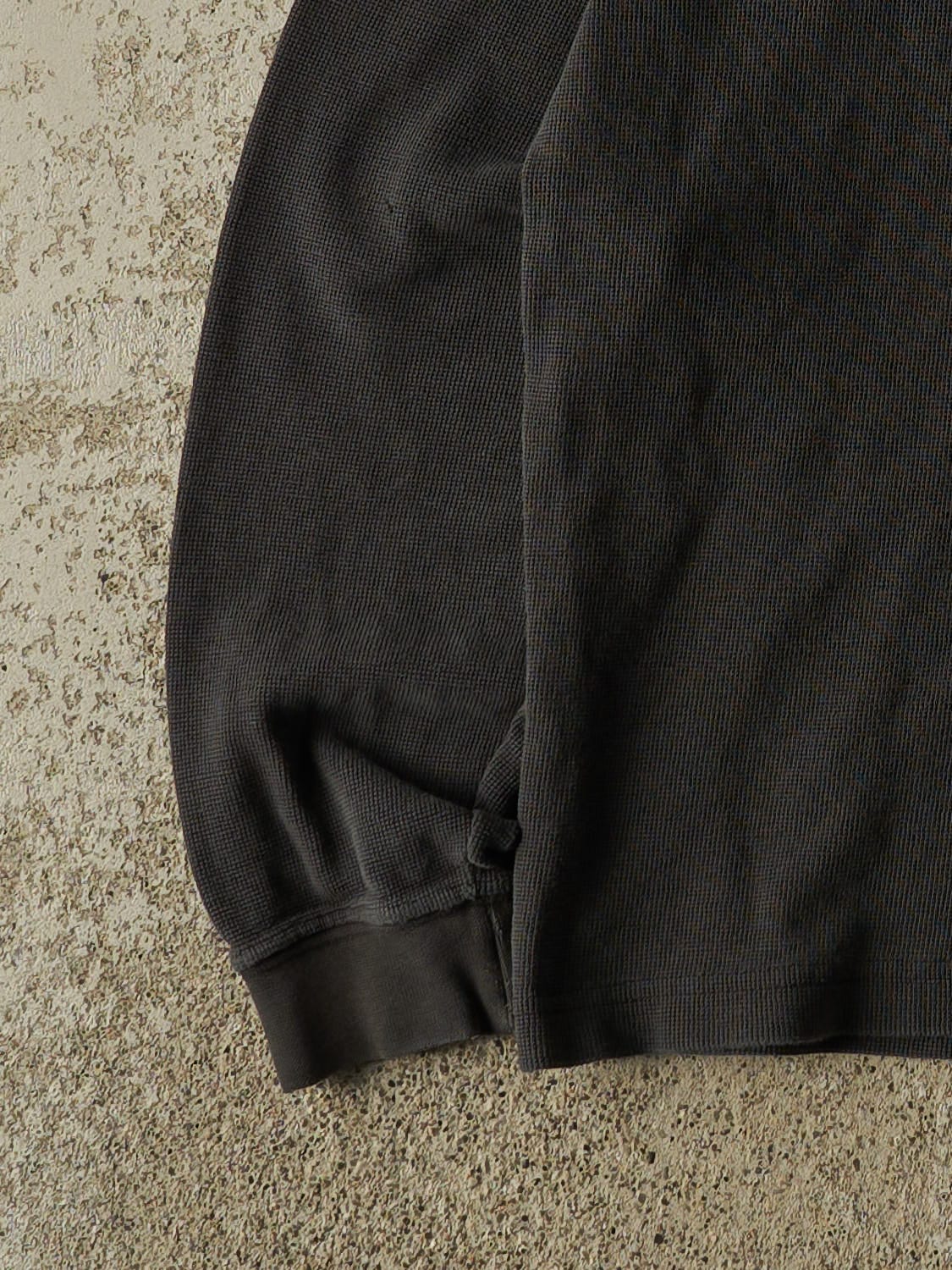 Vintage Y2K Faded Black Carhartt Thermal Long Sleeve (M/L)