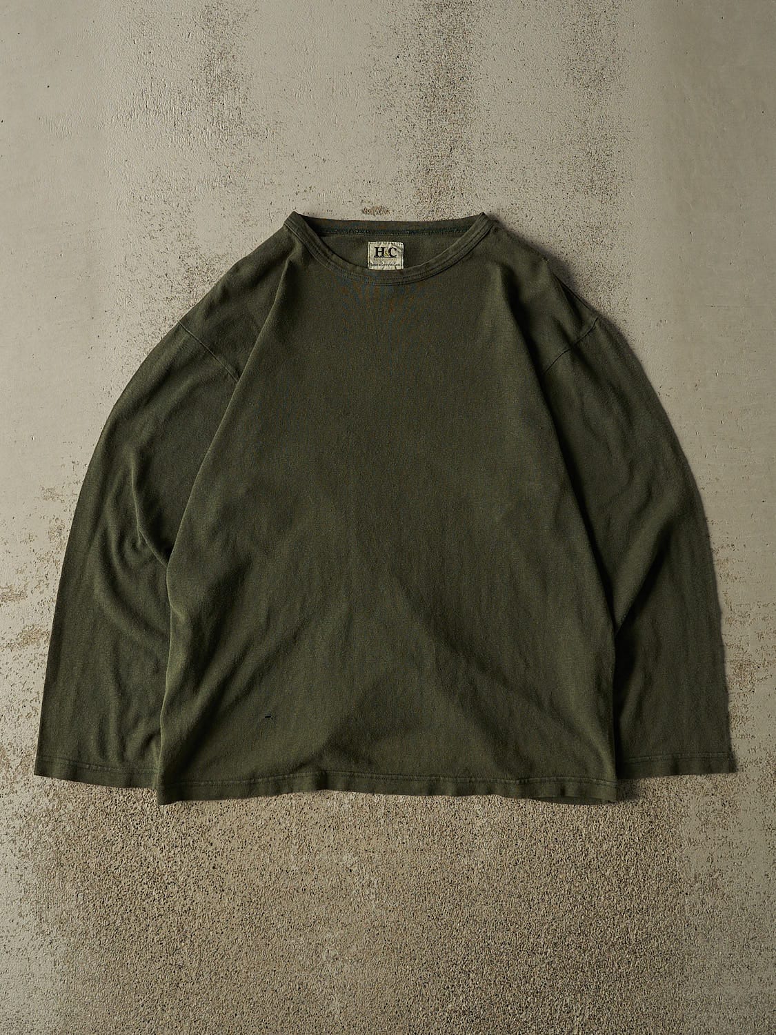 Vintage 90s Green Blank Long Sleeve (M/L)