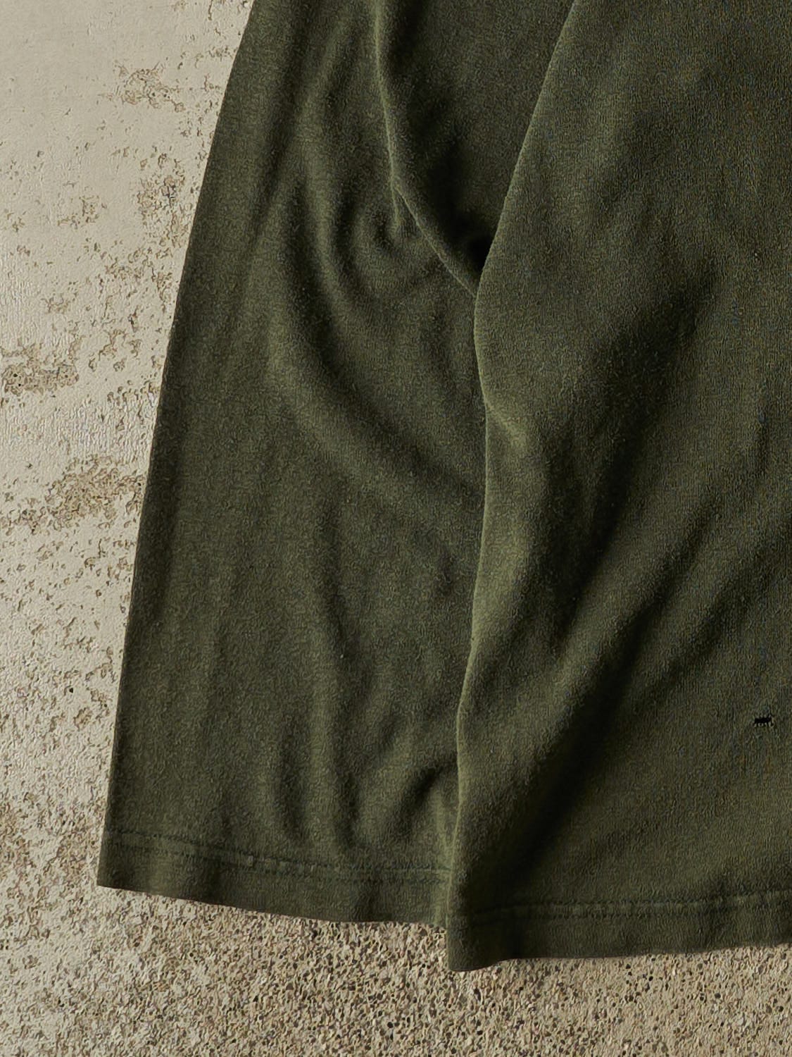 Vintage 90s Green Blank Long Sleeve (M/L)