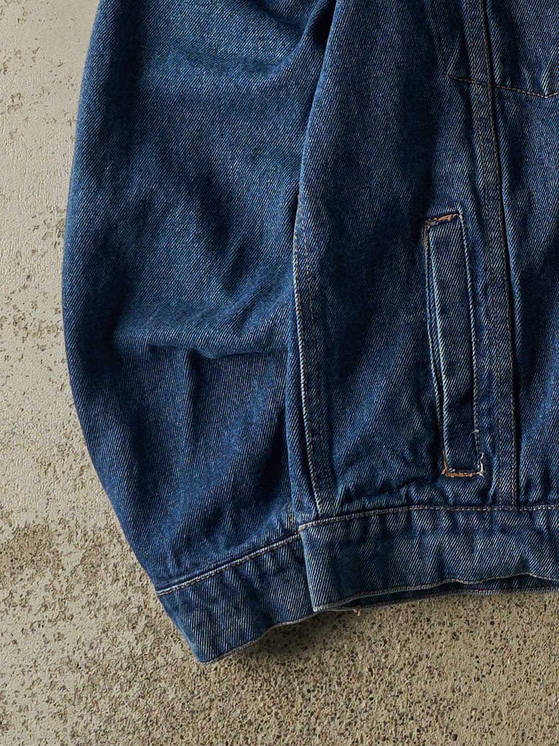 Vintage Y2K Dark Wash Wrangler Denim Jacket (S/M)