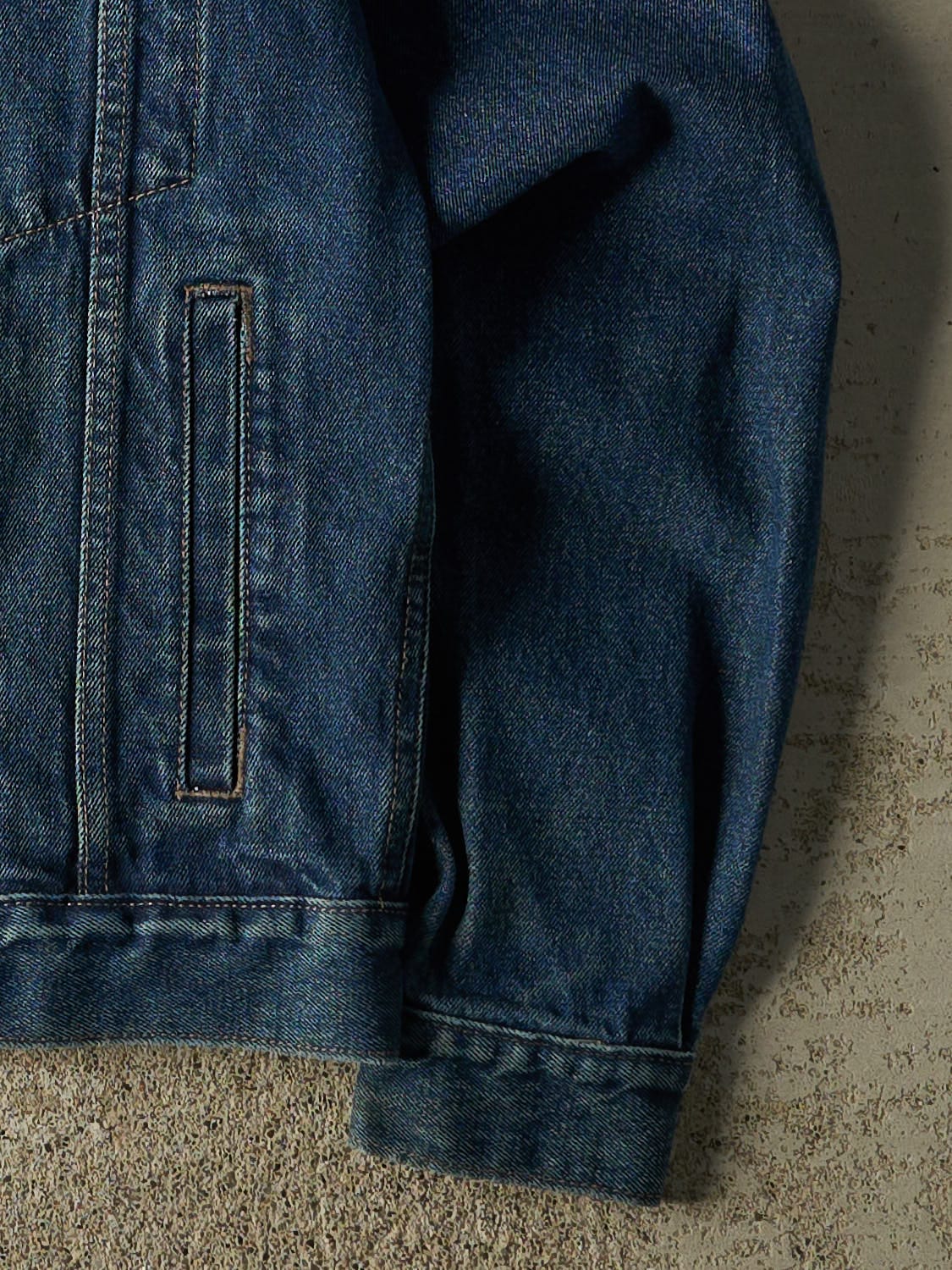 Vintage 90s Dark Wash Wrangler Denim Jacket (S/M)