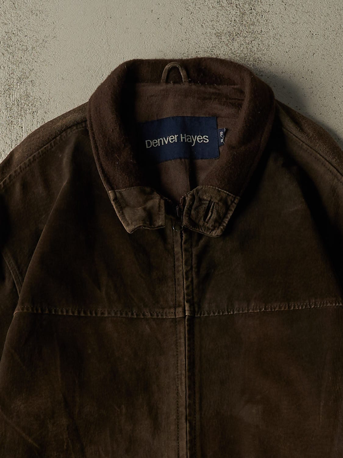 Vintage 90s Brown Denver Hayes Suede Jacket (XL/XXL)