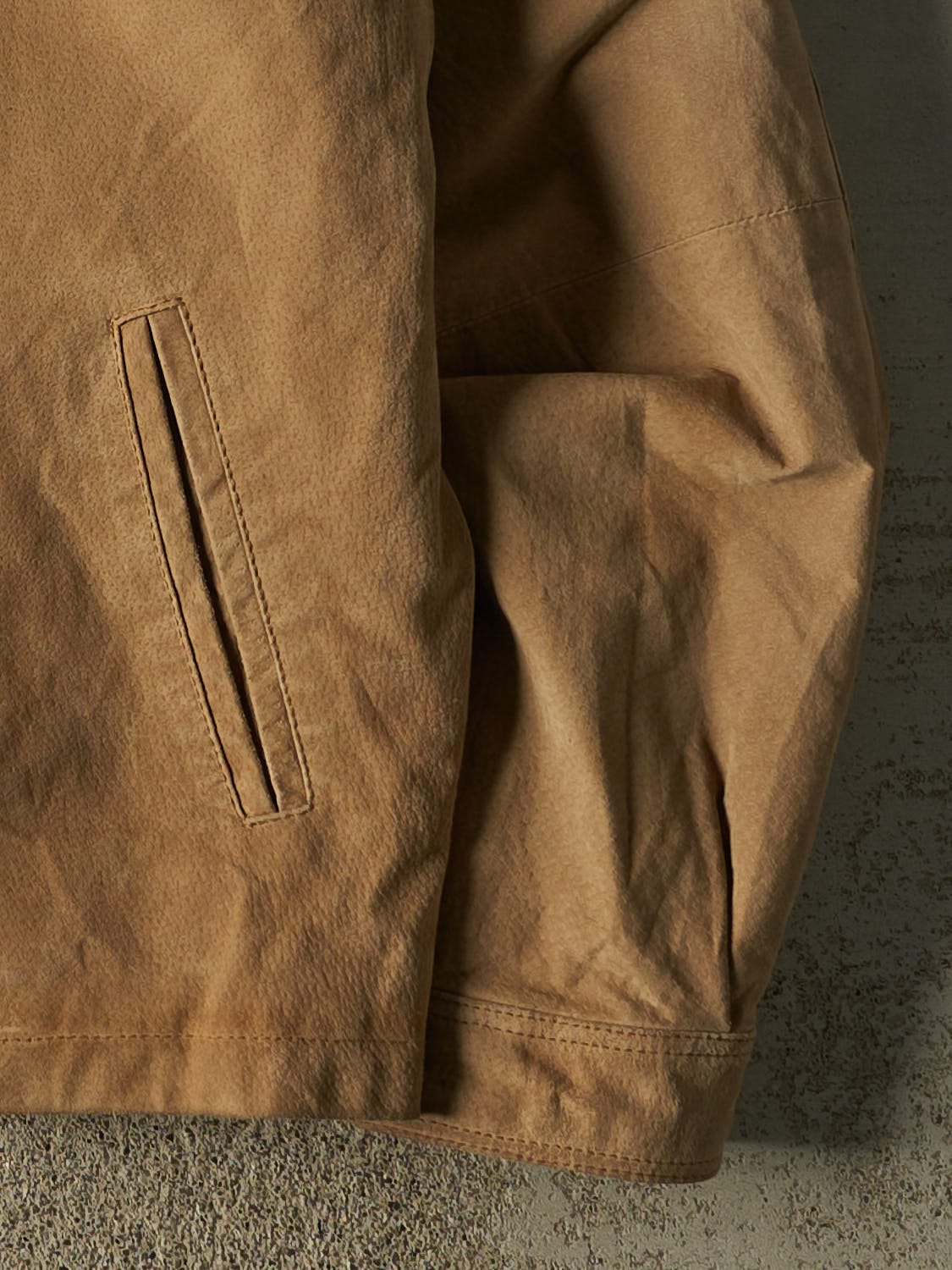 Vintage 90s Beige Penmans Suede Work Jacket (XL)