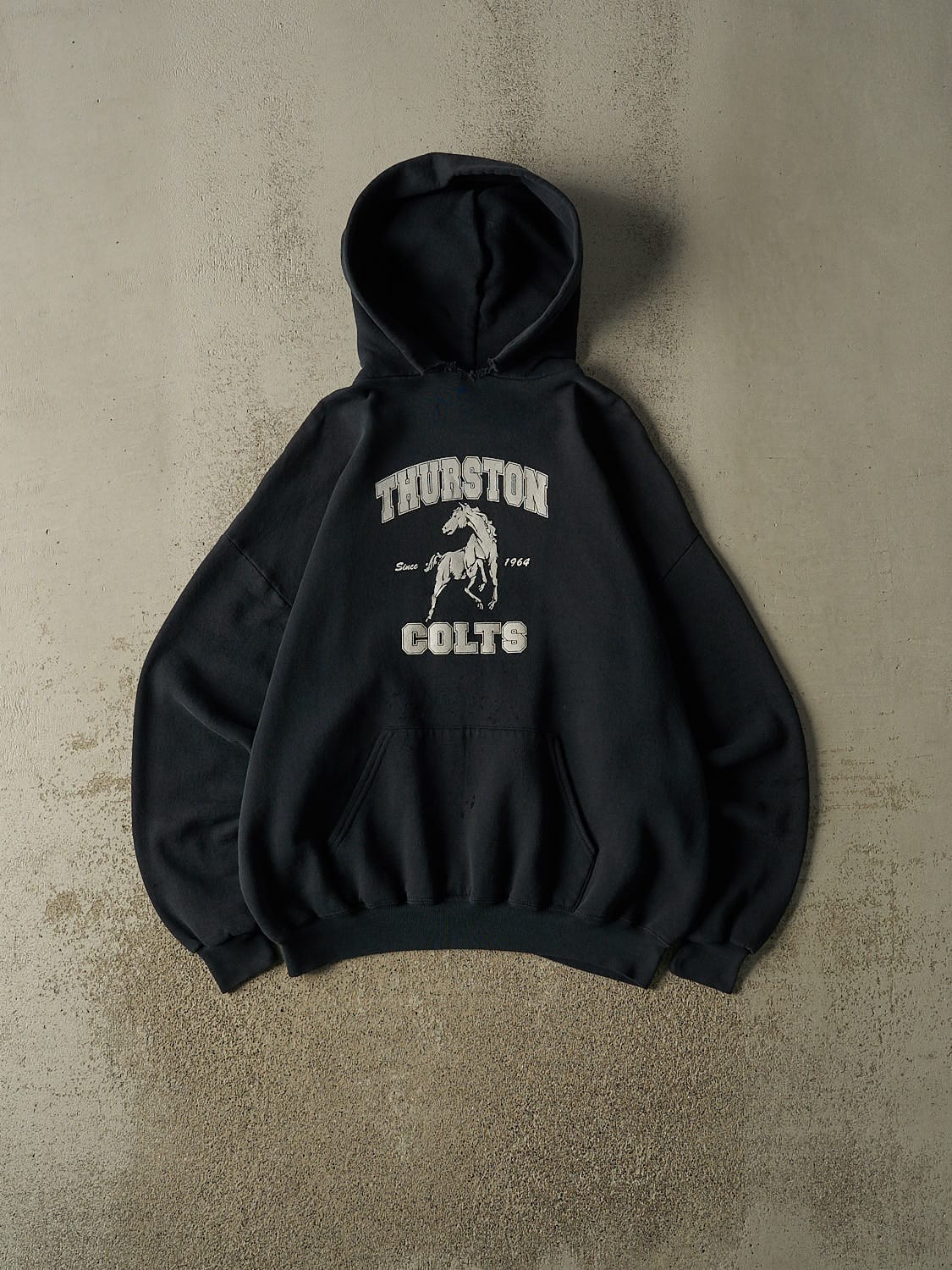 Vintage 90s Black Thurston Colts Hoodie (XL)