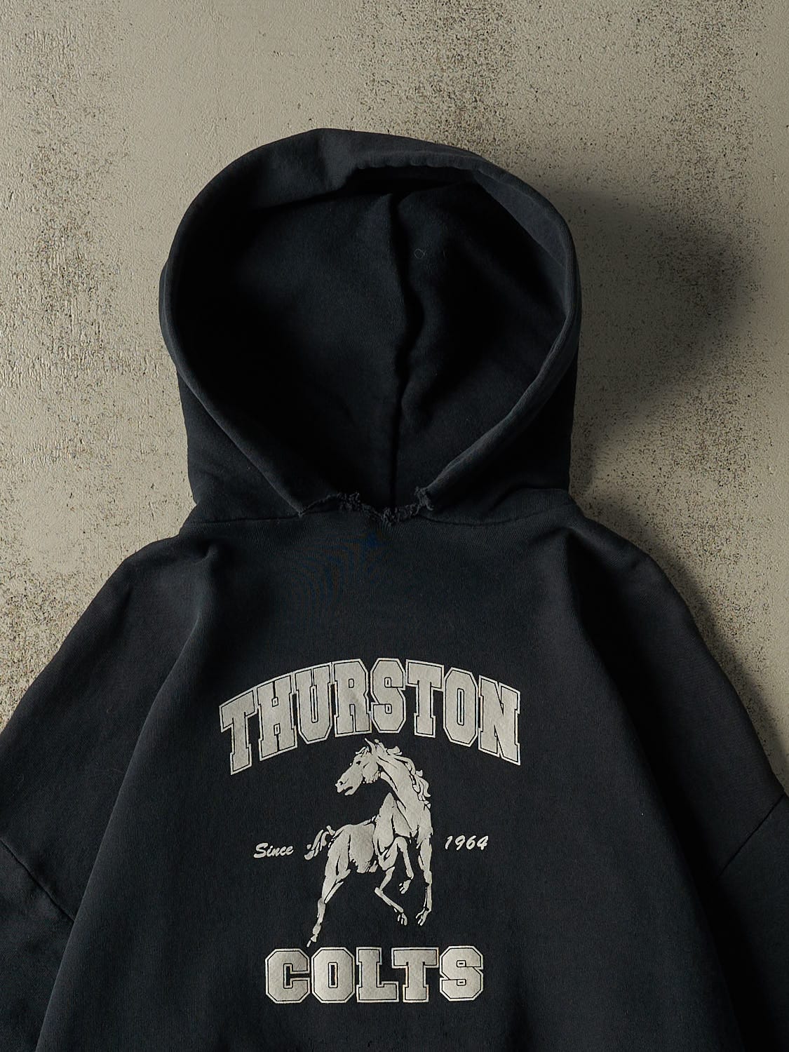 Vintage 90s Black Thurston Colts Hoodie (XL)