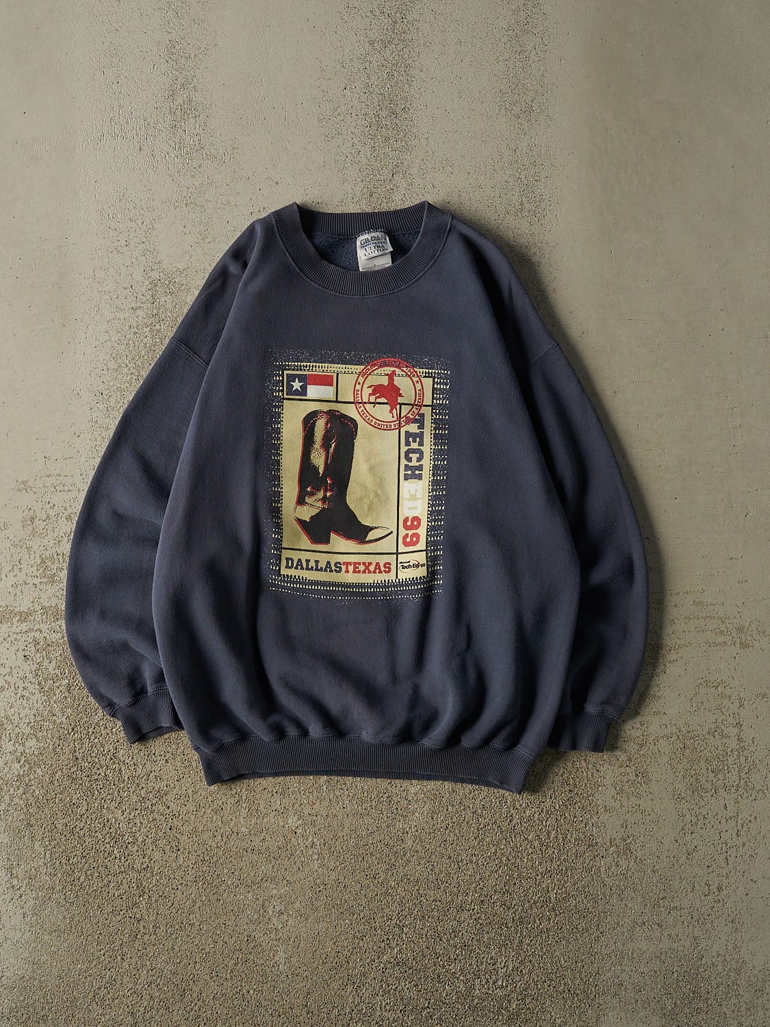 Vintage 90s Blue Microsoft Tech Ed 99' Dallas Crewneck (L/XL)