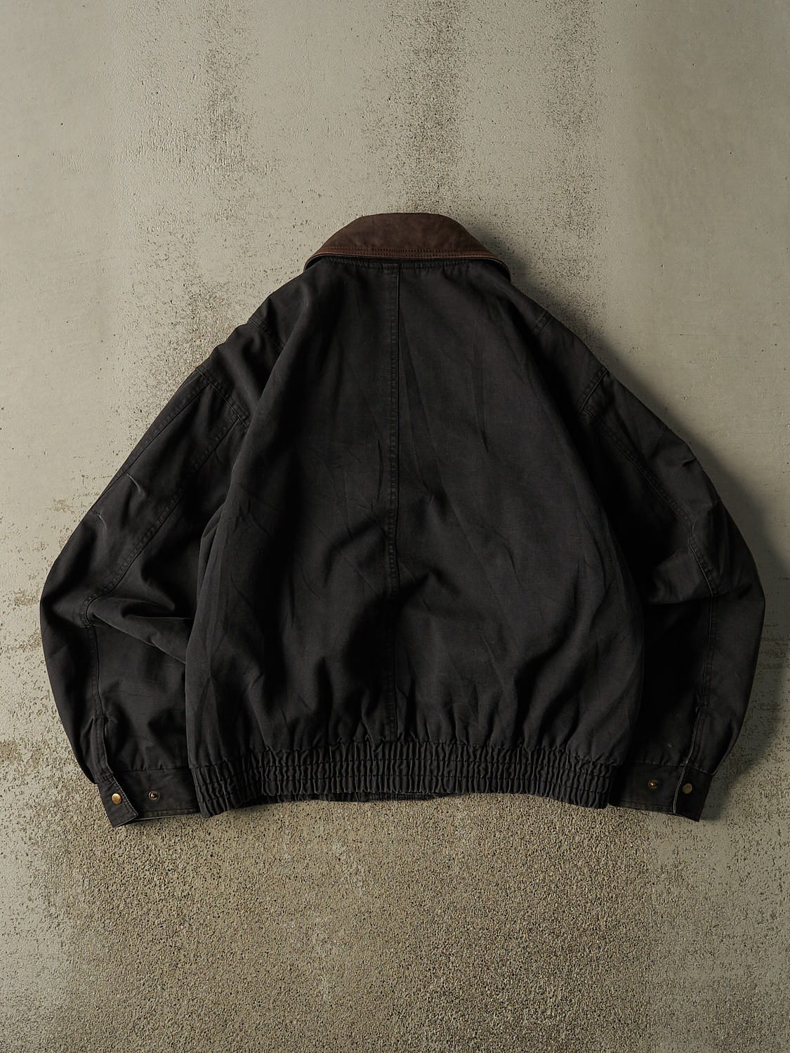 Vintage 90s Black John Ashford Bomber Work Jacket (M/L)