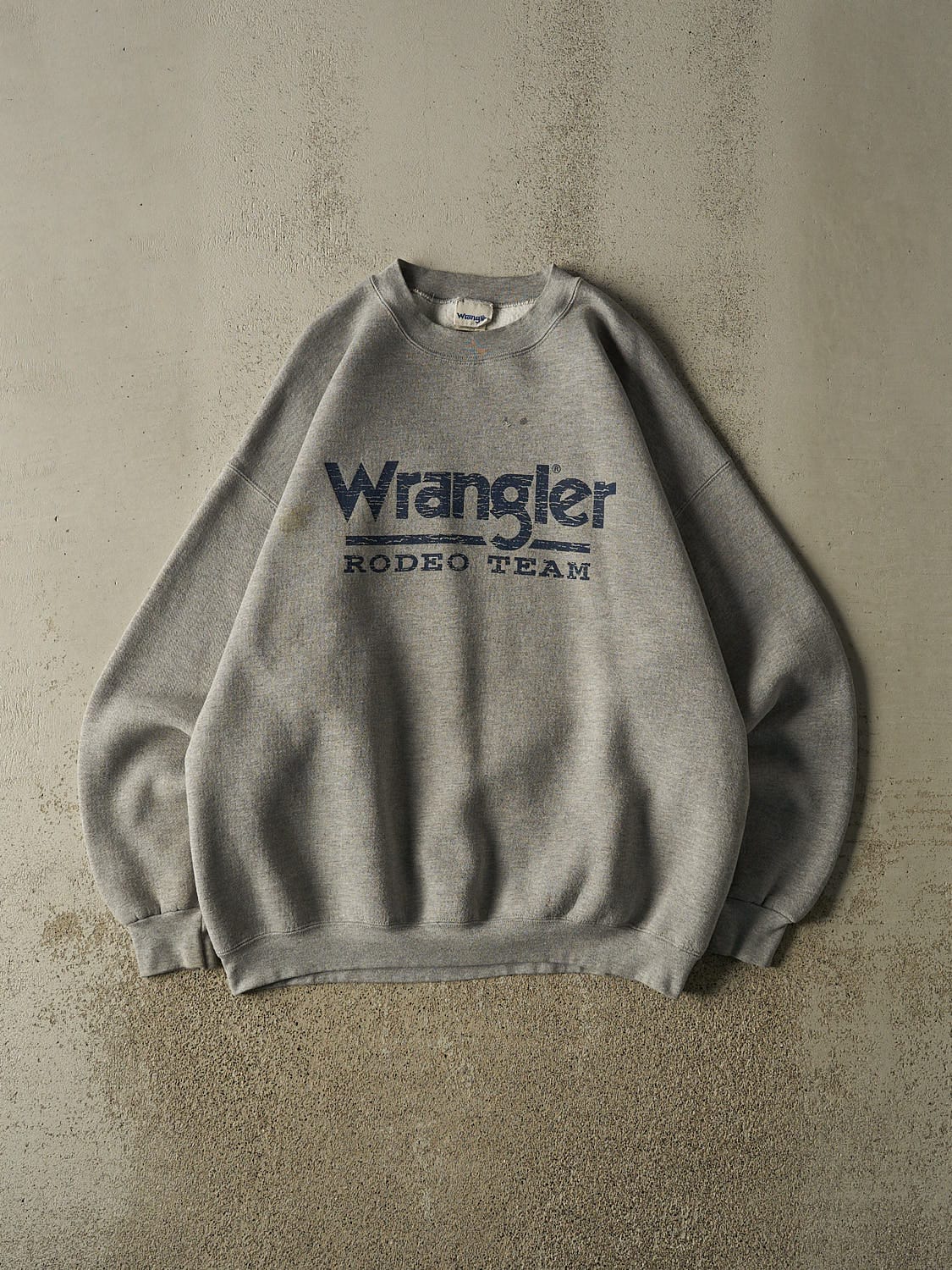 Vintage 90s Grey Wrangler Rodeo Team Crewneck (XXL)