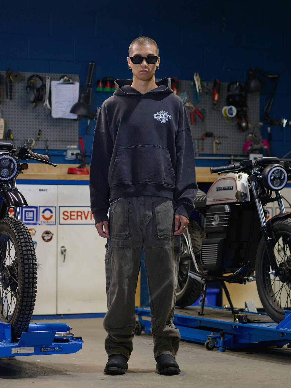 Rebalance the Earth Eagle Hoodie - Jet Black