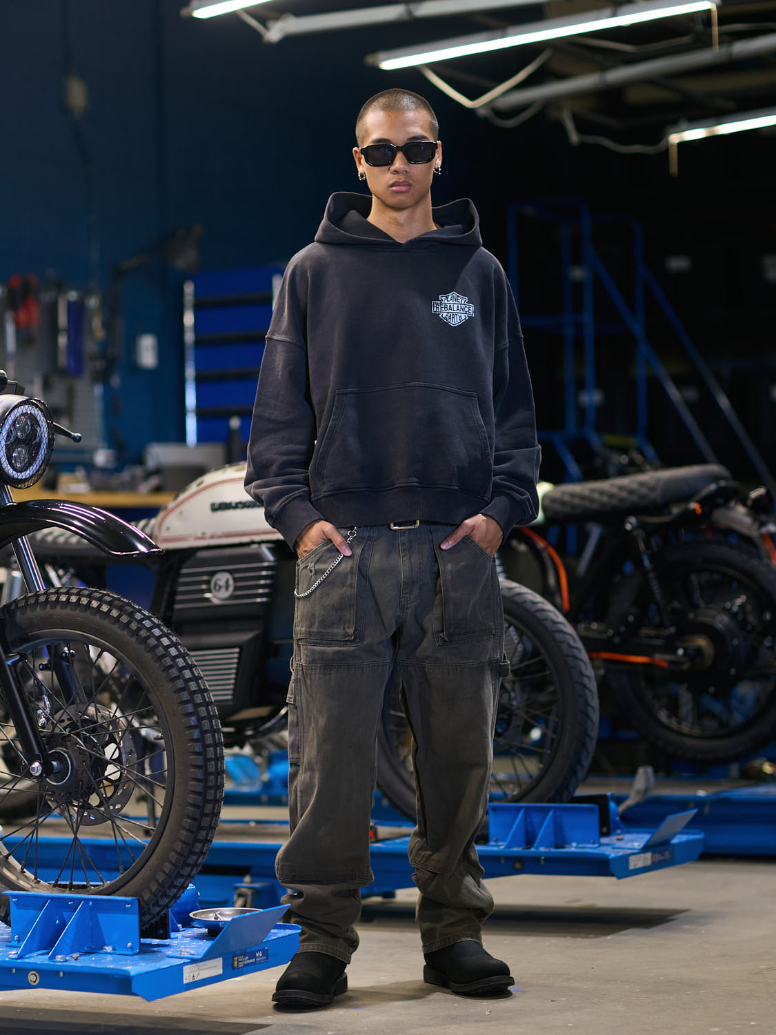Rebalance the Earth Eagle Hoodie - Jet Black