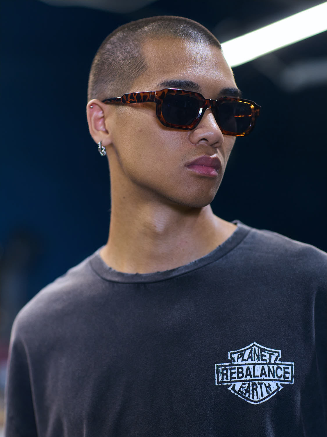 Rebalance the Earth Eagle Tee - Jet Black