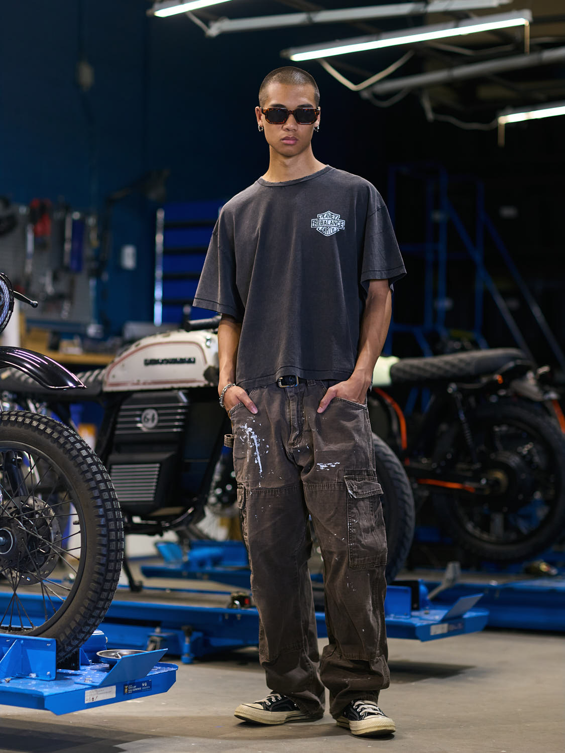 Rebalance the Earth Eagle Tee - Jet Black