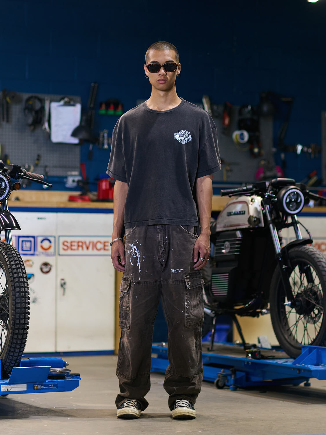 Rebalance the Earth Eagle Tee - Jet Black