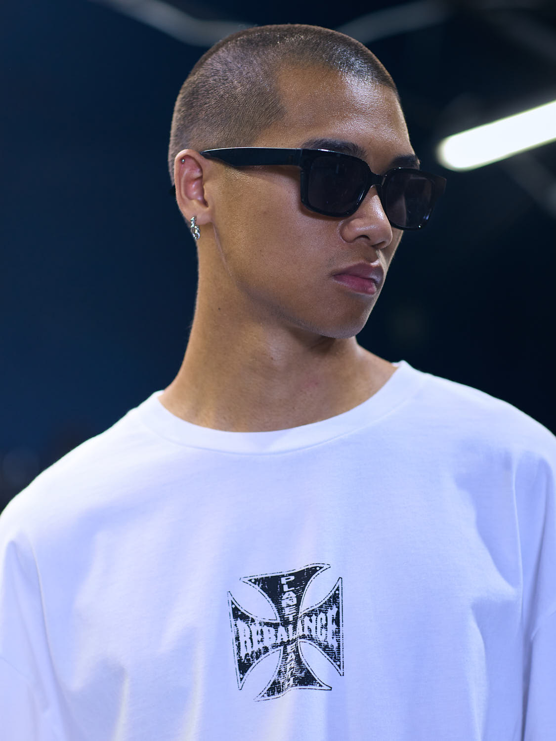 Rebalance The Earth Biker Tee - White