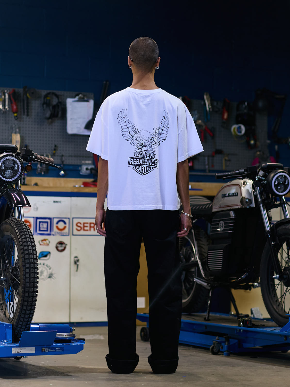 Rebalance the Earth Eagle Tee - White