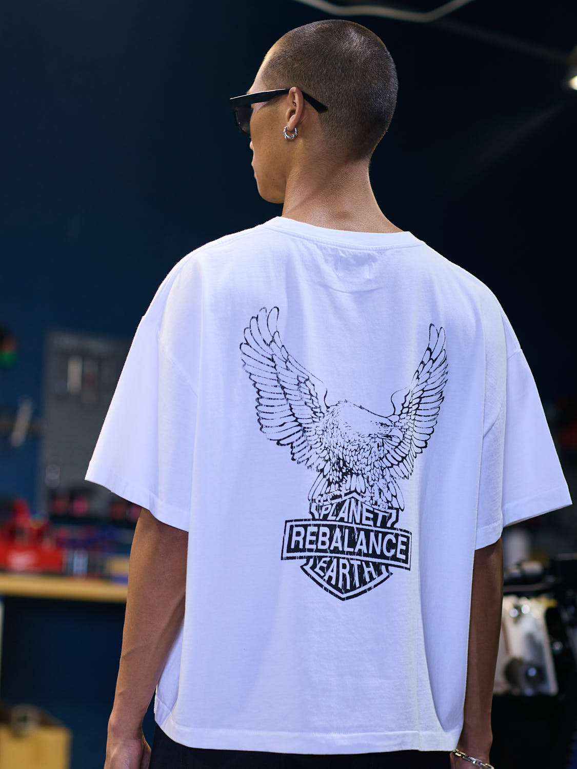 Rebalance the Earth Eagle Tee - White