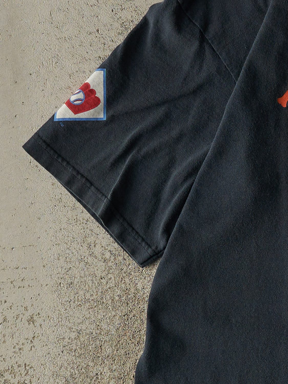 Vintage Y2K Navy Blue New York Giants World Series Champions Tee (XS/S)