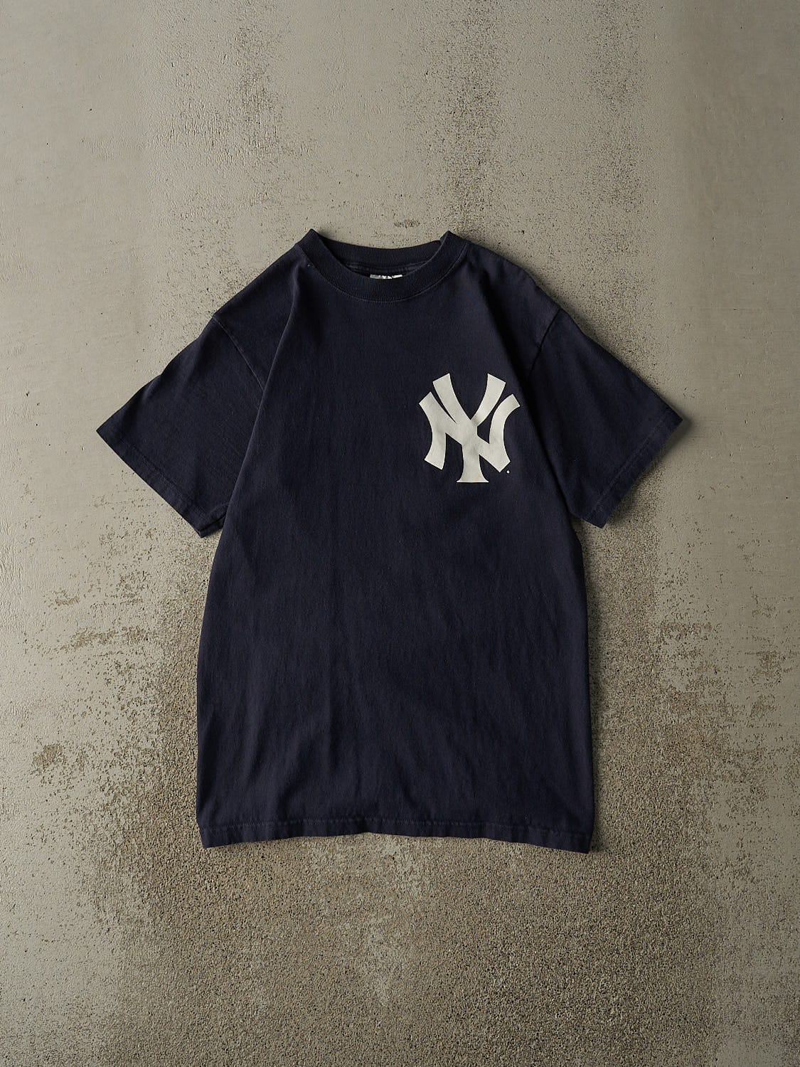 Vintage Y2K Navy Blue New York Yankees #42 Mariano Rivera Player Tee (S/M)