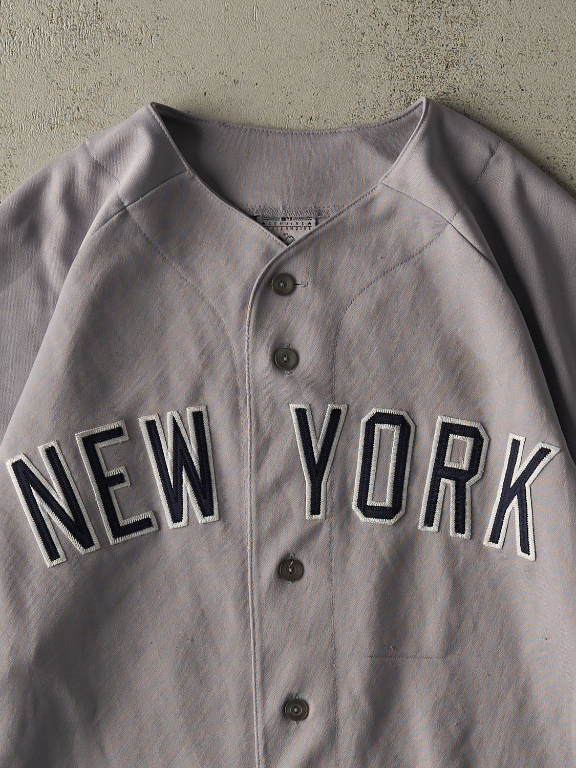 Vintage Y2K Grey New York Yankees #2 Derek Jeter Jersey (XL/XXL)