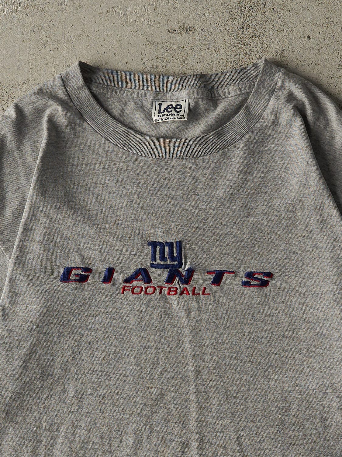 Vintage 90s Grey New York Giants Football Tee (M/L)