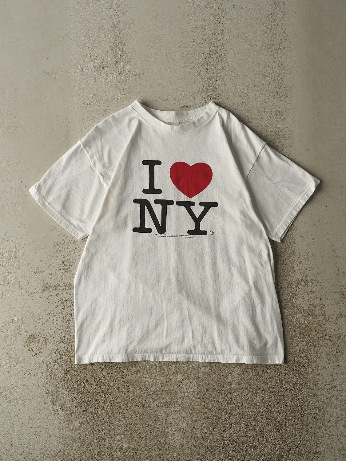Vintage 96' White "I Love NY" Tee (L)