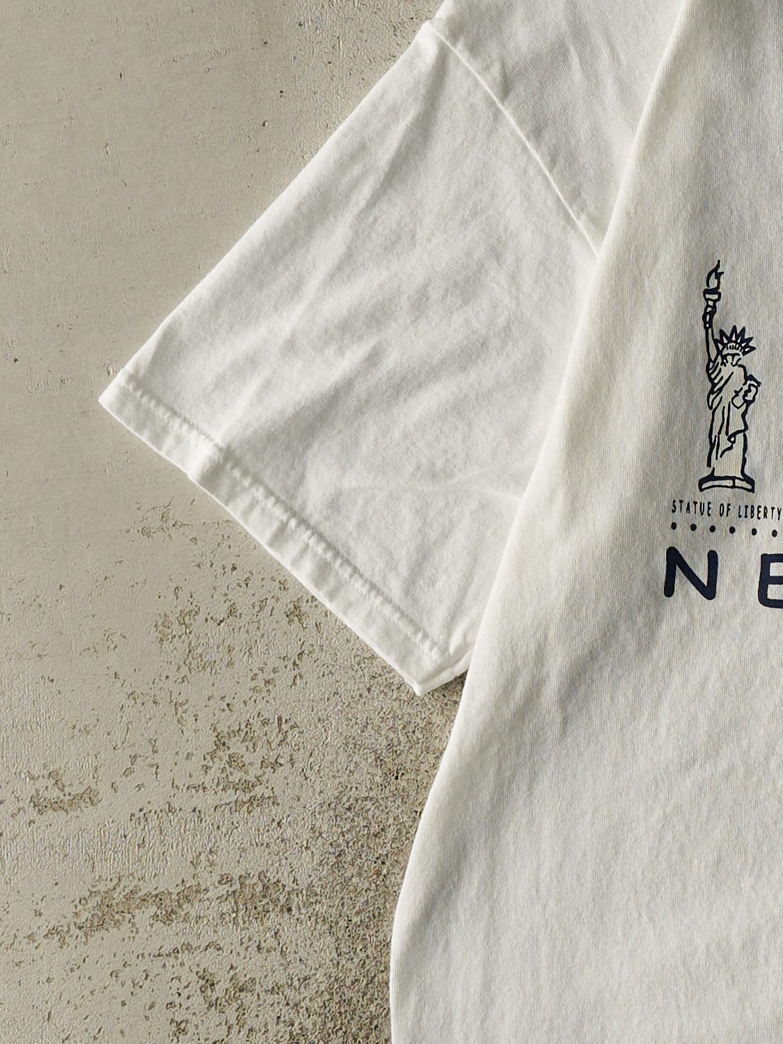 Vintage Y2K White New York Landmarks Tee (M/L)