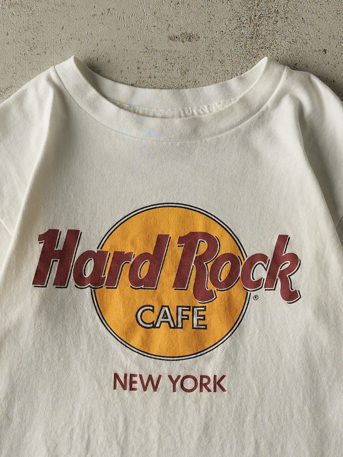 Vintage 90s White Hard Rock Cafe New York Tee (XS/S)