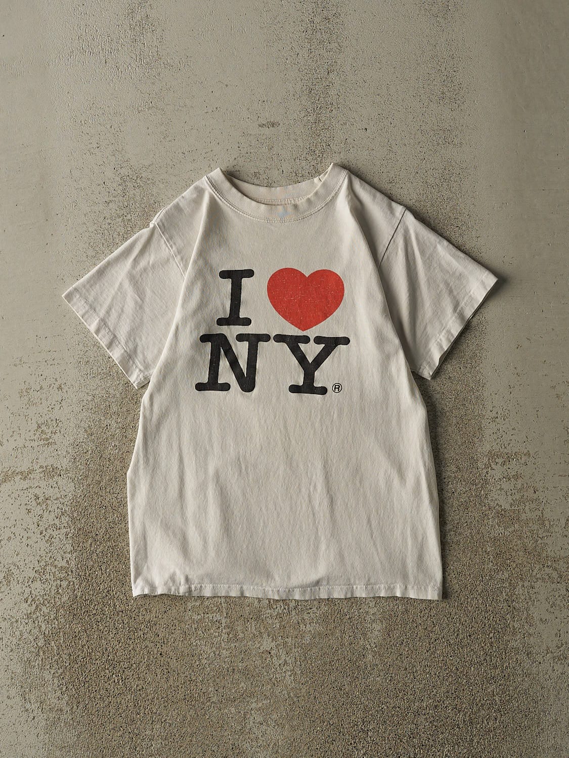 Vintage 90s White "I Love NY" Tee (XS)