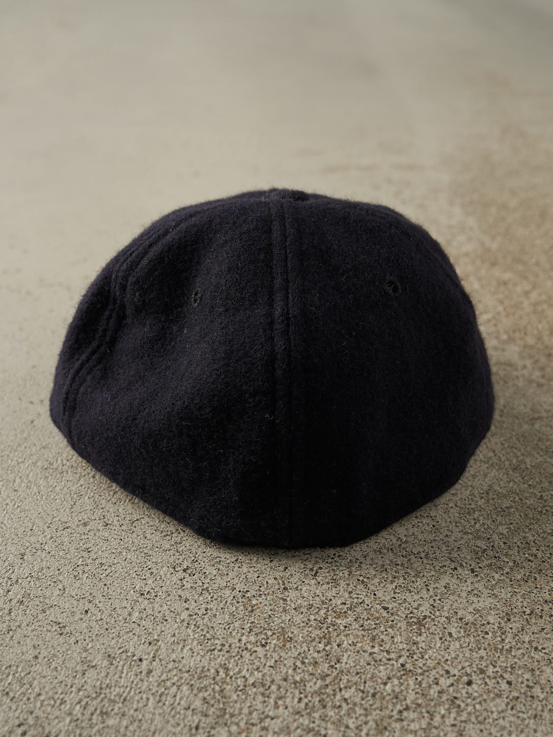 Vintage 90s Navy Blue New York Yankees Wool New Era Fitted Hat (7 3/8)