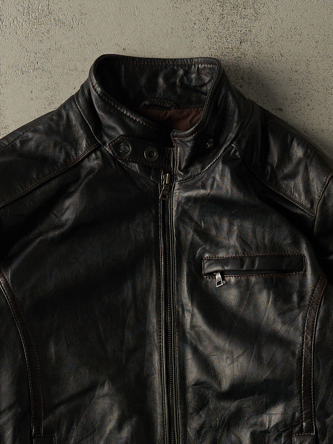 Vintage 90s Black Danier Leather Jacket (L)
