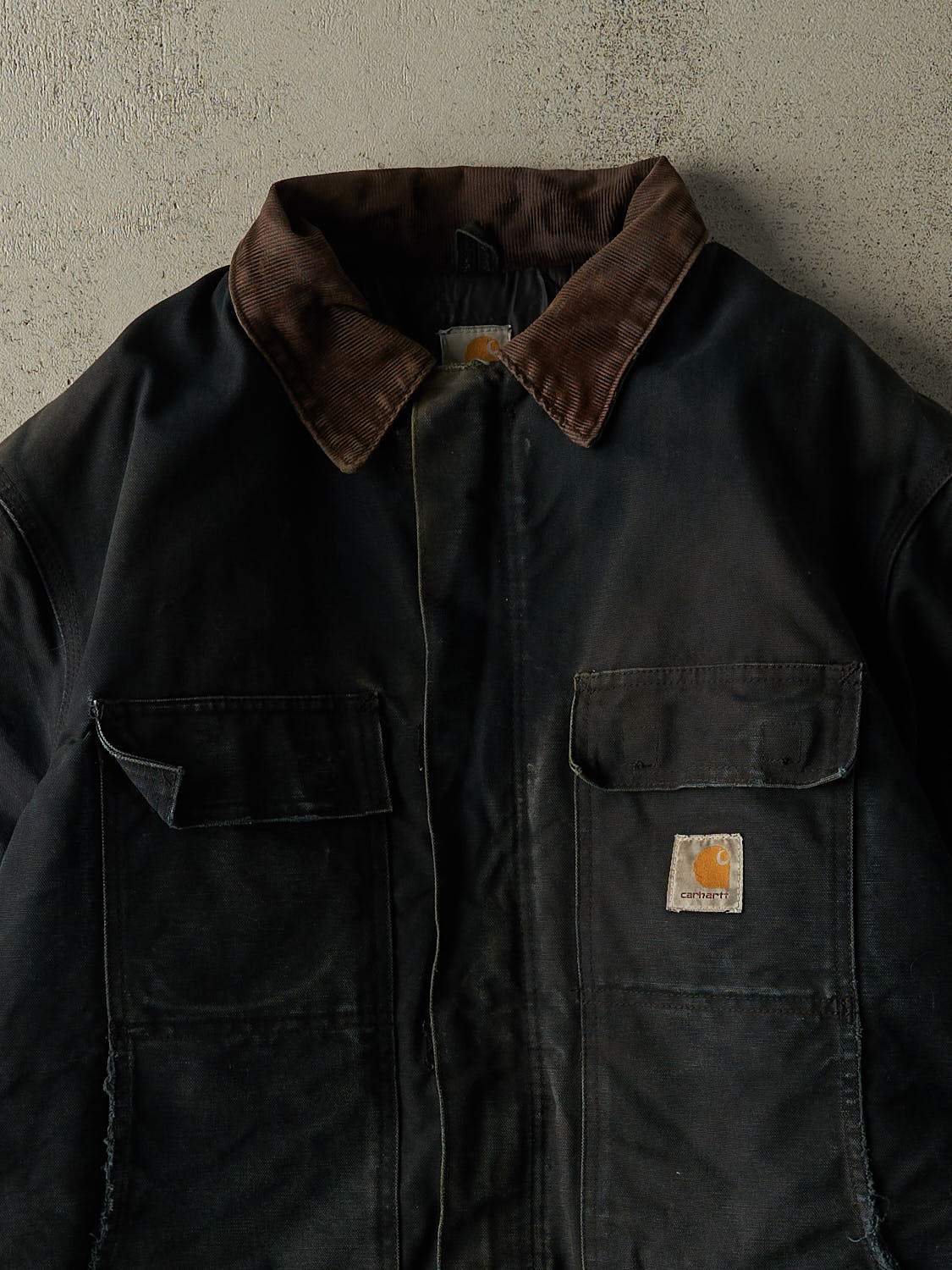 Vintage 90s Faded Black Carhartt Arctic Jacket (XL/XXL)